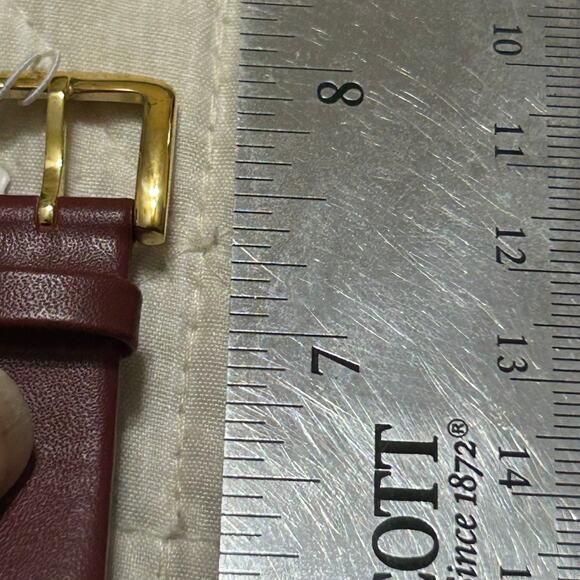 Kate Spade Women's Metro Watch Cream Dial Merlot Leather Strap KSW1188 Box - Picture 6 of 13